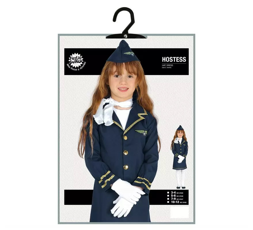 Disfraz de Azafata de Vuelo para niña
