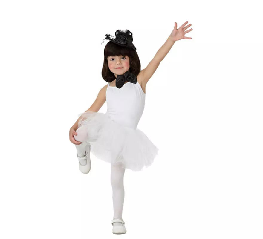 Translation missing: fr.Disfraz de Bailarina Blanco para Niña