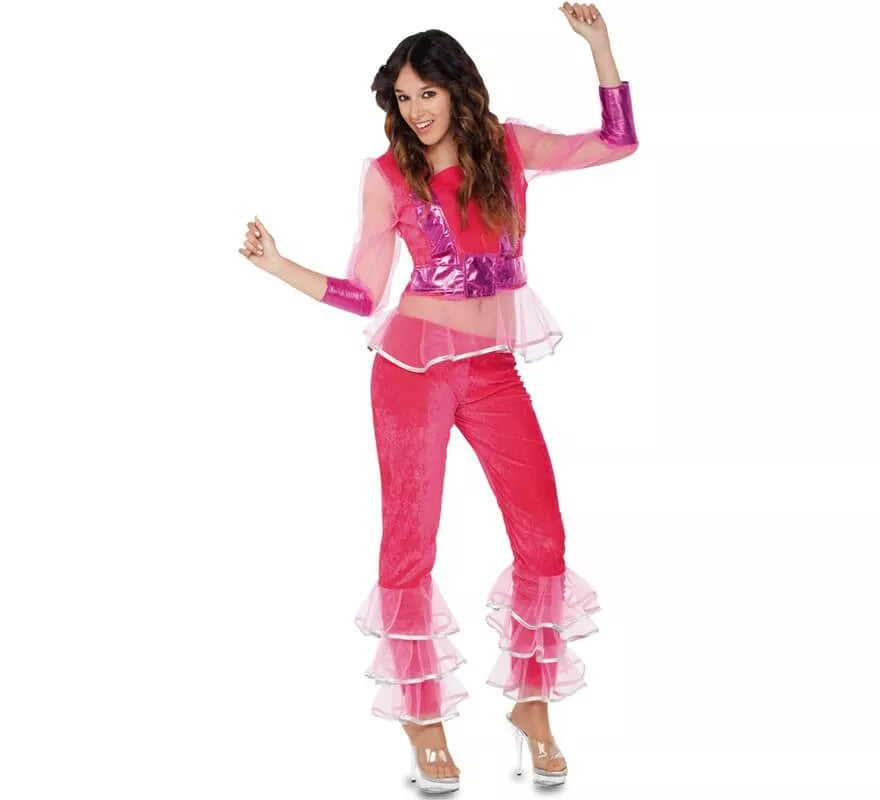Translation missing: fr.Disfraz de Bailarina Disco rosa para mujer