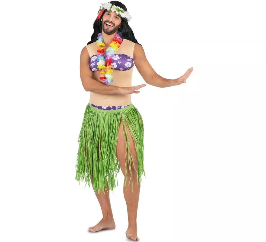 Translation missing: fr.Disfraz de Bailarina Hawaiana aloha para hombre