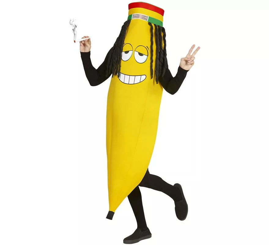 Translation missing: fr.Disfraz de Banana Rastafari para adulto