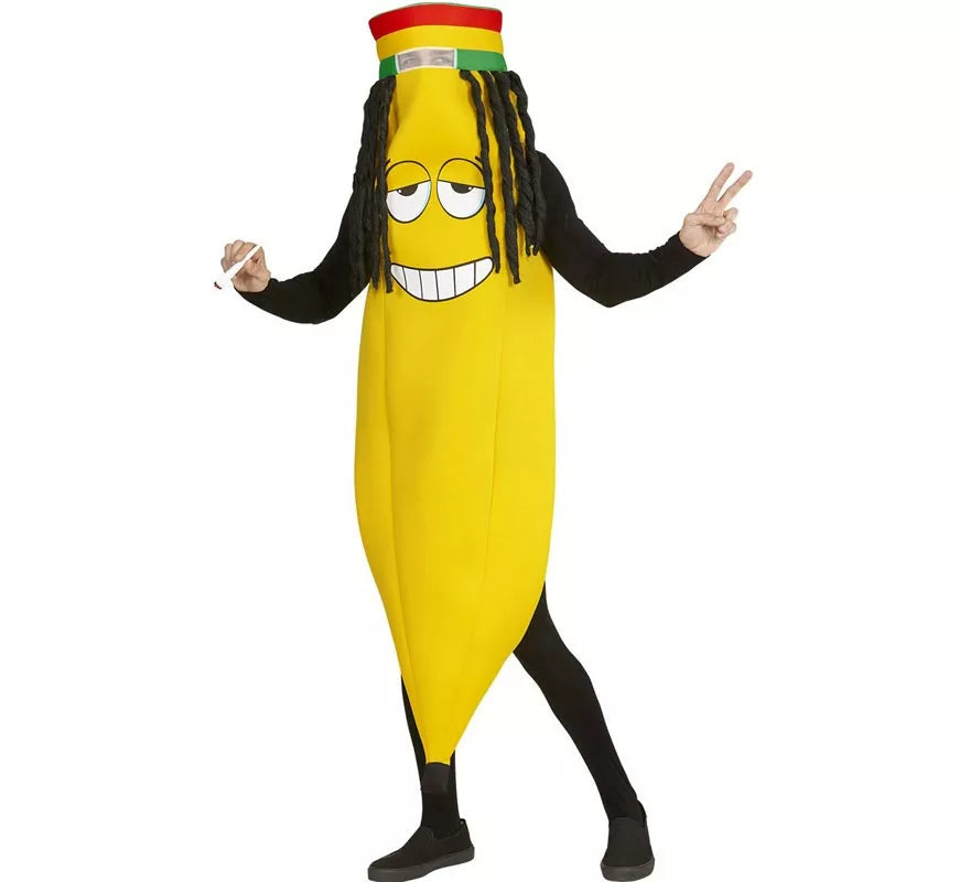 Translation missing: fr.Disfraz de Banana Rastafari para adulto