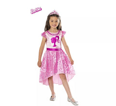 Déguisement Barbie Princesse avec Tiare pour fille
