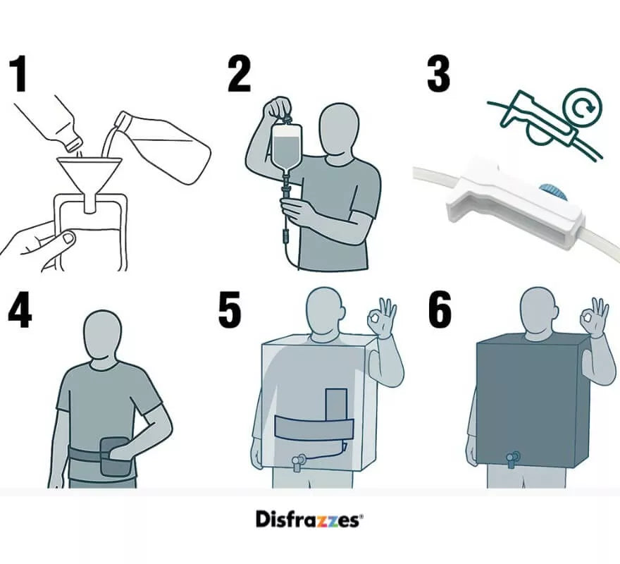 Disfraz de Barril Dispensador para adulto