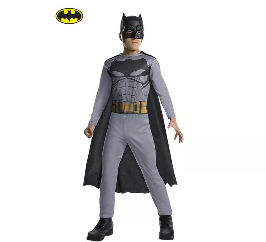 Translation missing: fr.Disfraz de Batman Liga de la Justica Opp gris con máscara para niño
