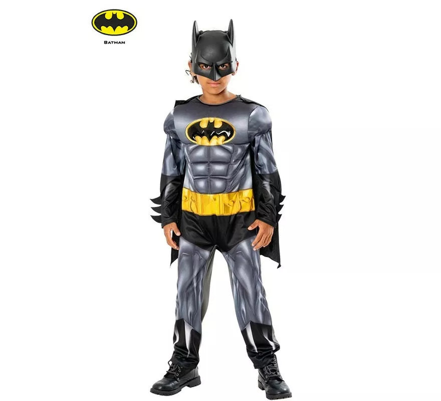Disfraz de Batman núcleo metálico deluxe con máscara para niño