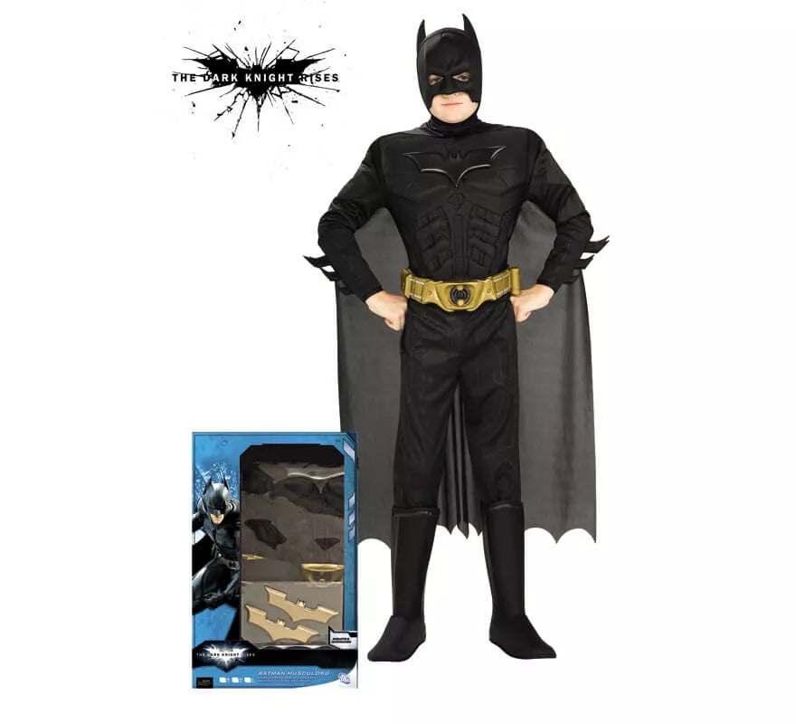 Translation missing: fr.Disfraz de Batman TDK musculoso de niño