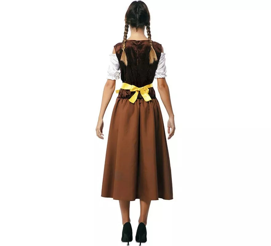 Translation missing: fr.Disfraz de Bávara clásica marrón y amarillo para mujer