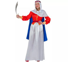 Déguisement bédouin rouge pour femme