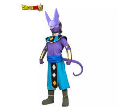 Déguisement de Beerus Dragon Ball avec masque et maquillage pour garçon