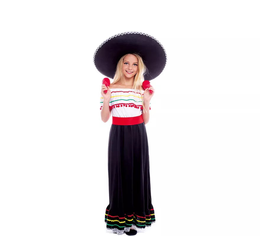 Translation missing: fr.Disfraz de Belleza Mexicana con Falda para niña