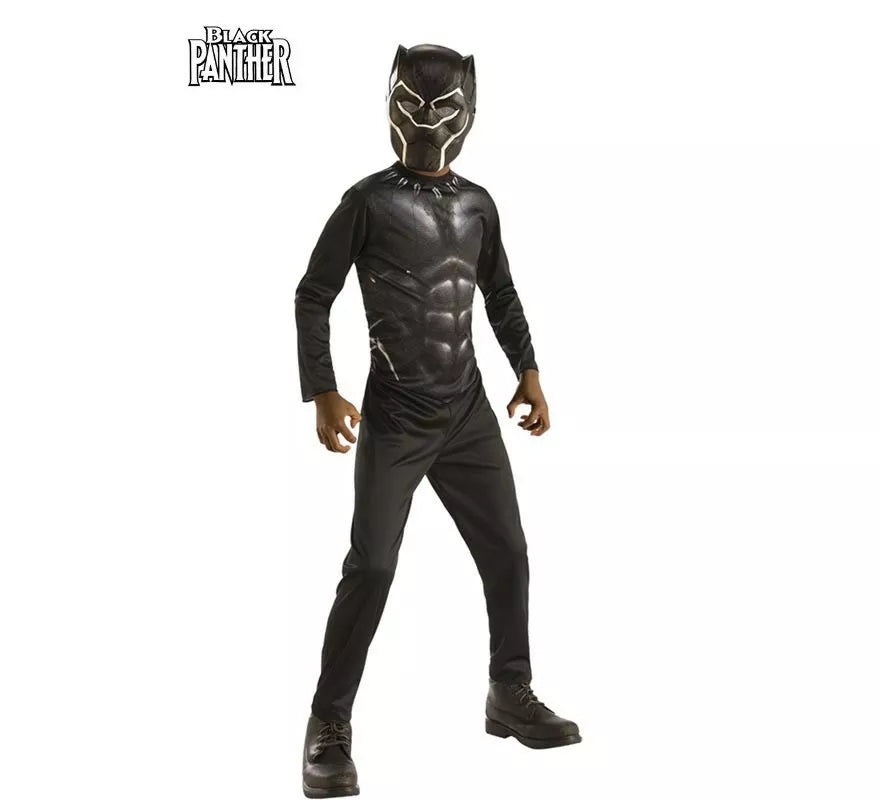 Translation missing: fr.Disfraz de Black Panther Opp con máscara para niño