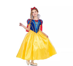 Déguisement Blanche Neige avec bandeau et cape fille