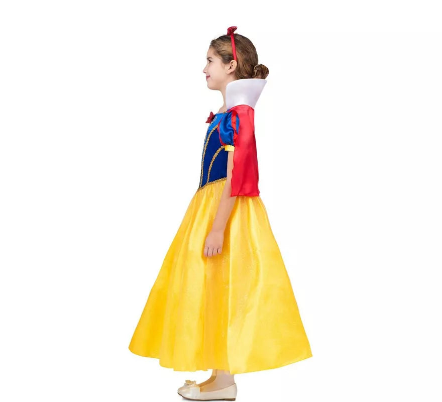 Translation missing: fr.Disfraz de Blancanieves con diadema y capa para niña