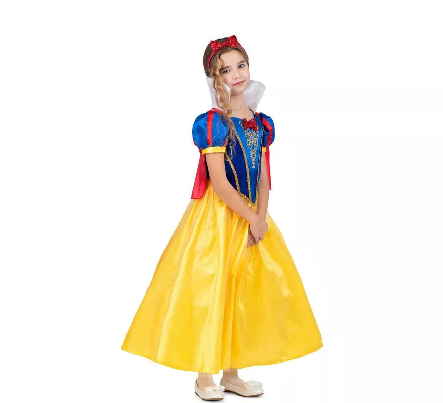 Translation missing: fr.Disfraz de Blancanieves con diadema y capa para niña