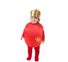 Costume de boule de Noël rouge pour bébé