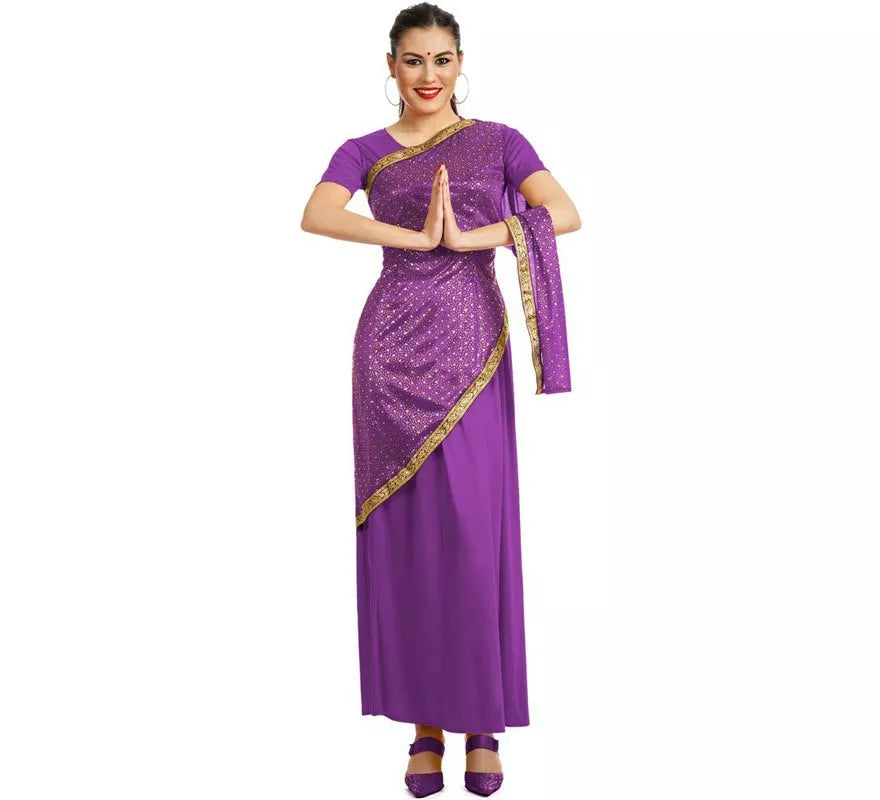 Translation missing: fr.Disfraz de Bollywood Morado para Mujer