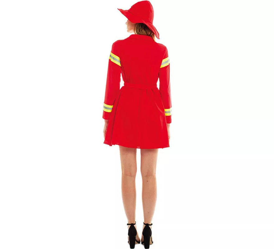 Translation missing: es.Disfraz de Bombera Rojo y Amarillo para mujer