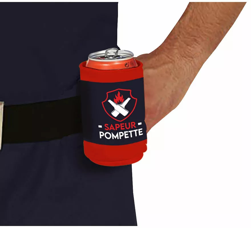 Translation missing: fr.Disfraz de Bombero con Portabebidas para hombre