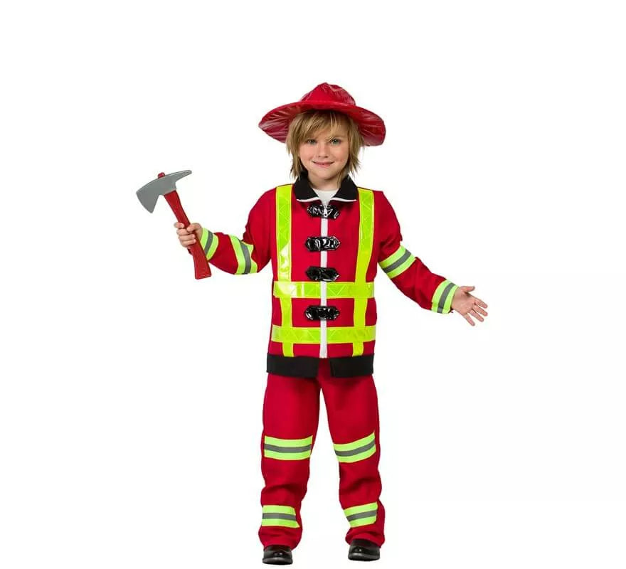 Translation missing: fr.Disfraz de Bombero Rojo para niño