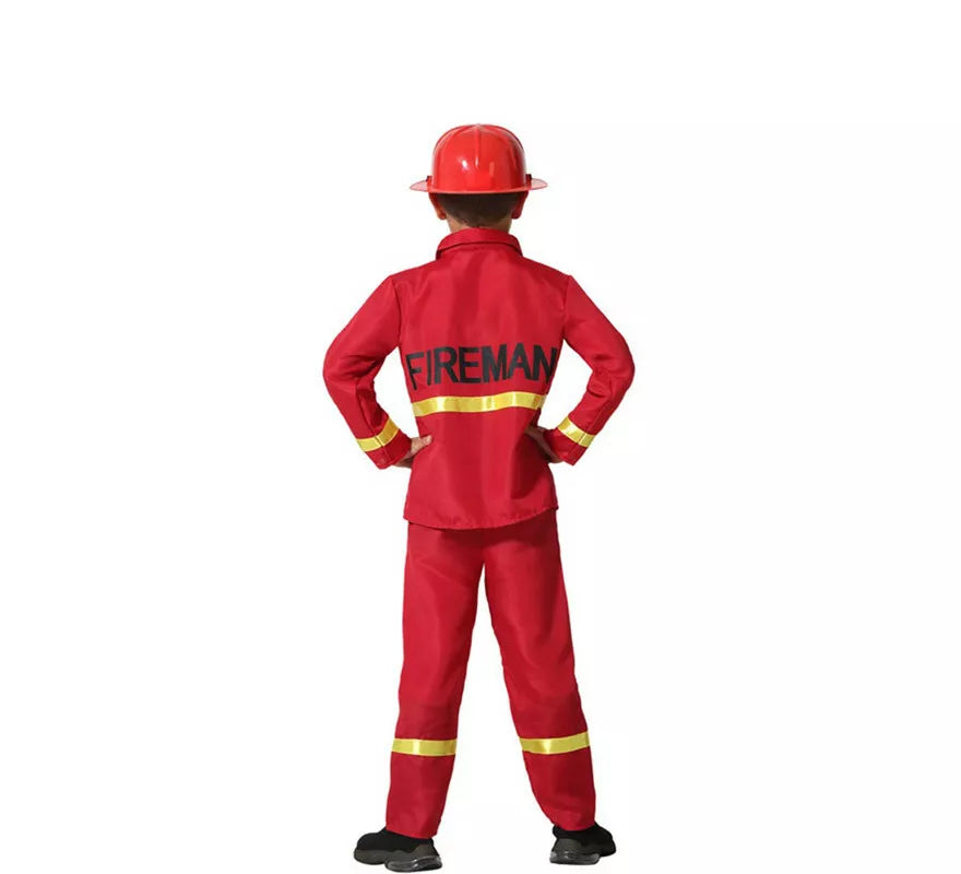 Translation missing: es.Disfraz de Bombero Rojo y Amarillo para niño