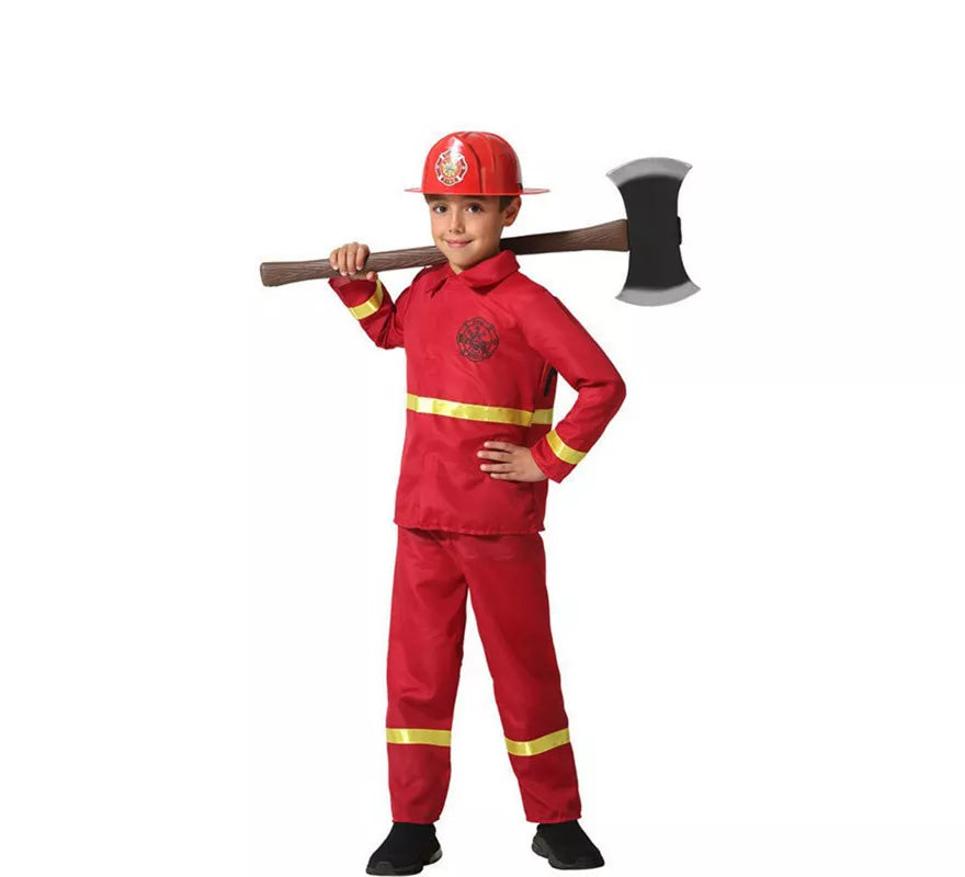 Translation missing: fr.Disfraz de Bombero Rojo y Amarillo para niño