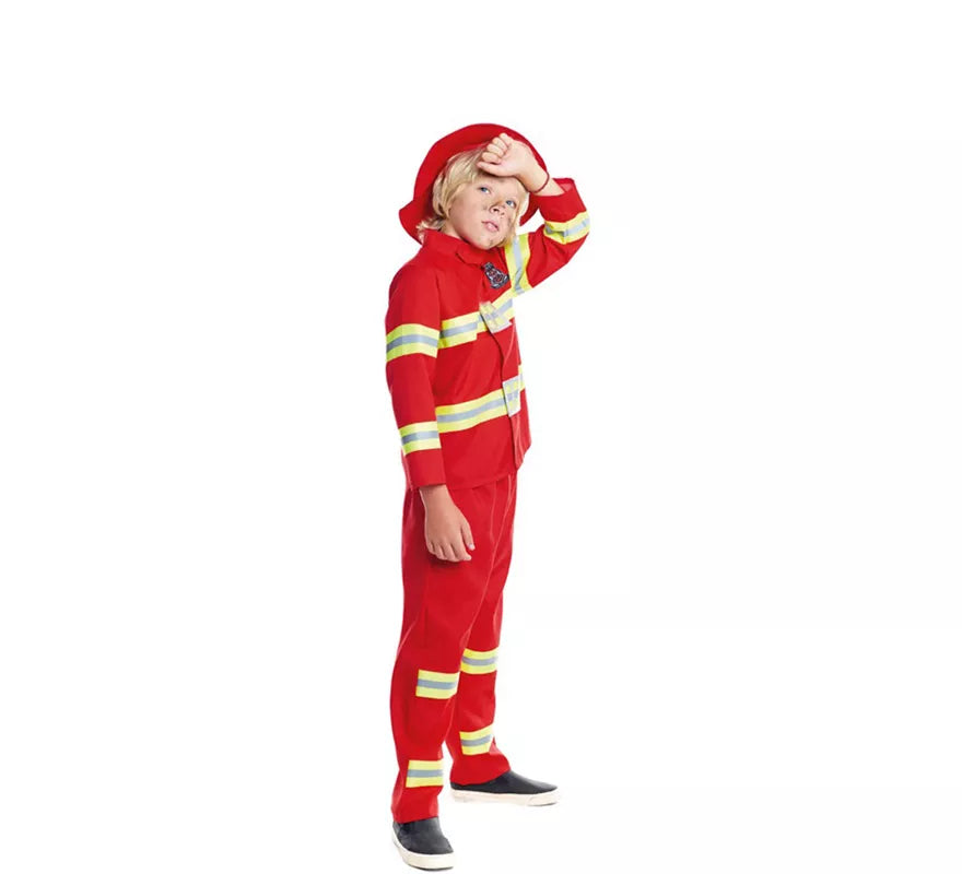Translation missing: fr.Disfraz de Bombero Rojo y Amarillo para niño