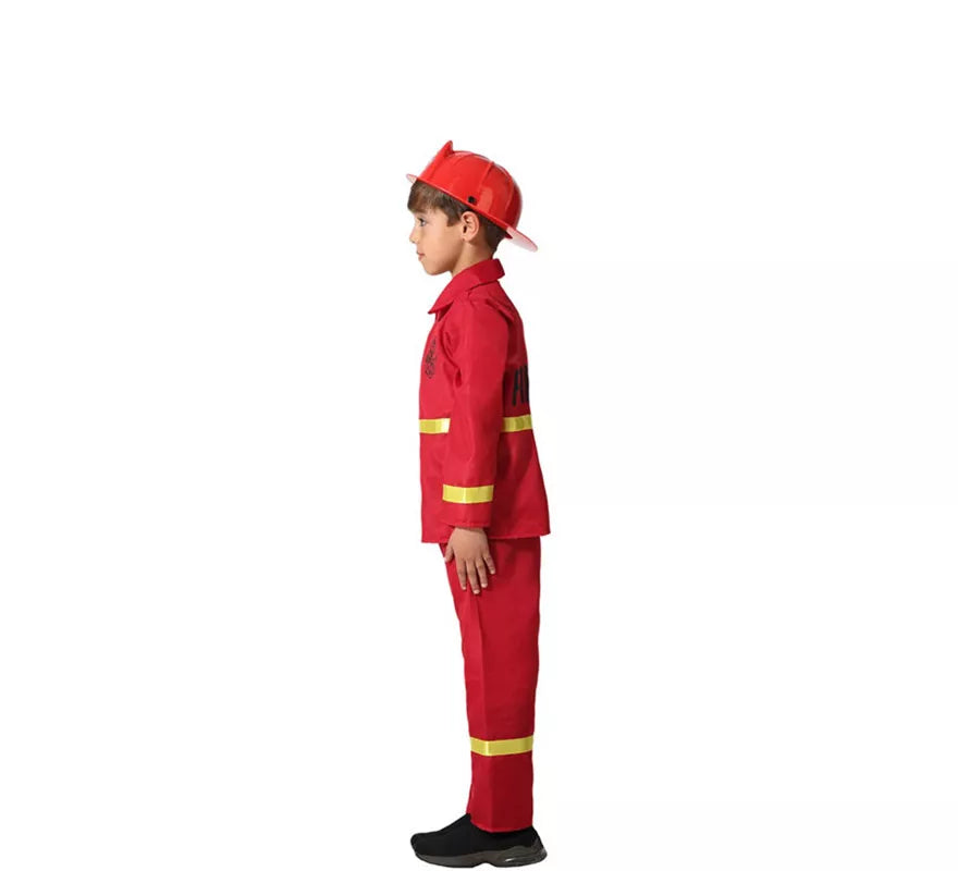 Translation missing: fr.Disfraz de Bombero Rojo y Amarillo para niño