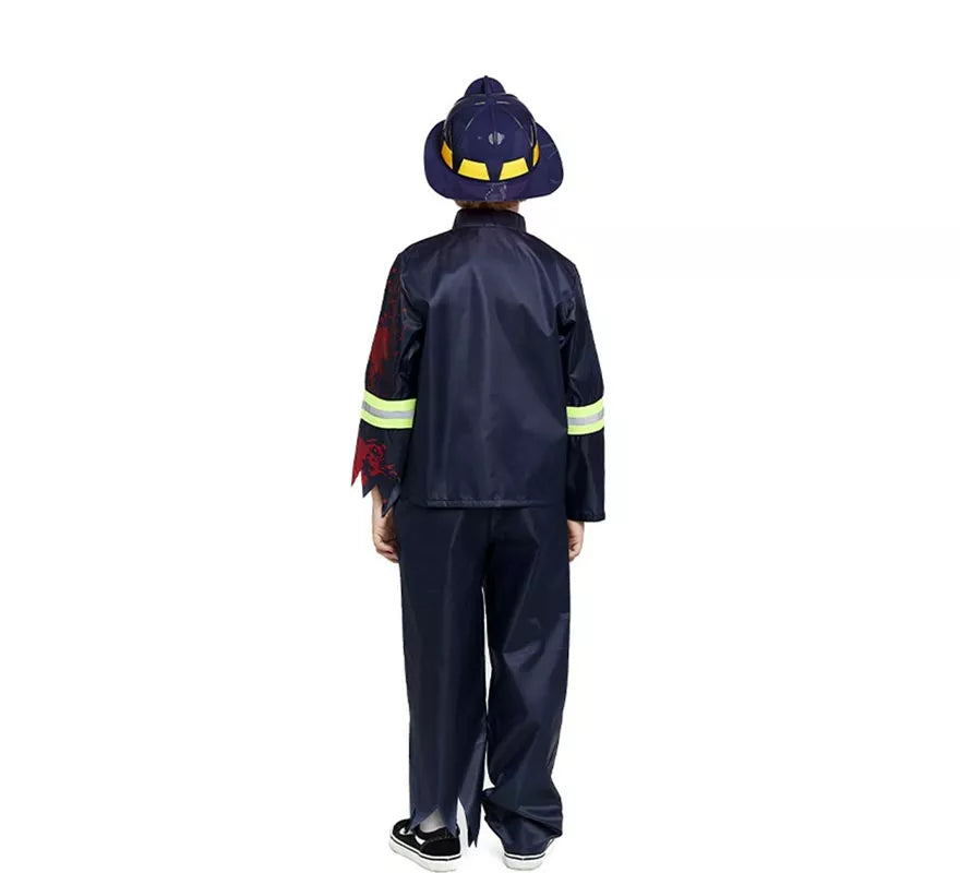 Translation missing: fr.Disfraz de Bombero Zombie para niños