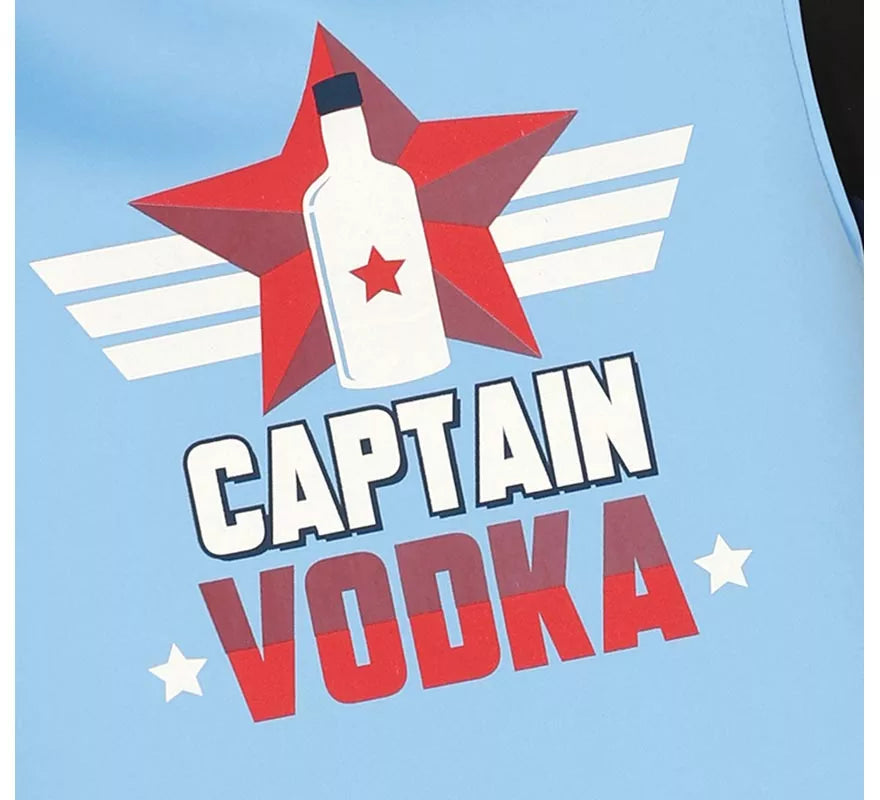 Translation missing: fr.Disfraz de Botella Capitán Vodka para adultos