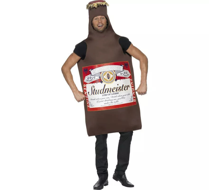 Translation missing: fr.Disfraz de Botellín de Cerveza Studmeister para adultos