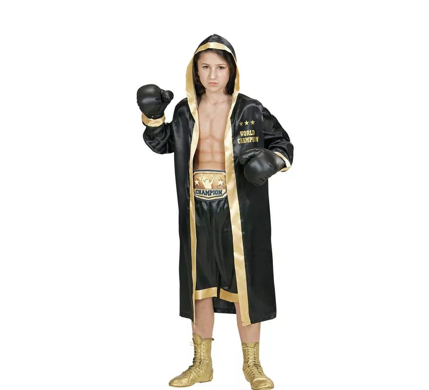 Translation missing: fr.Disfraz de Boxeador Campeón del Mundo para niño y adolescente