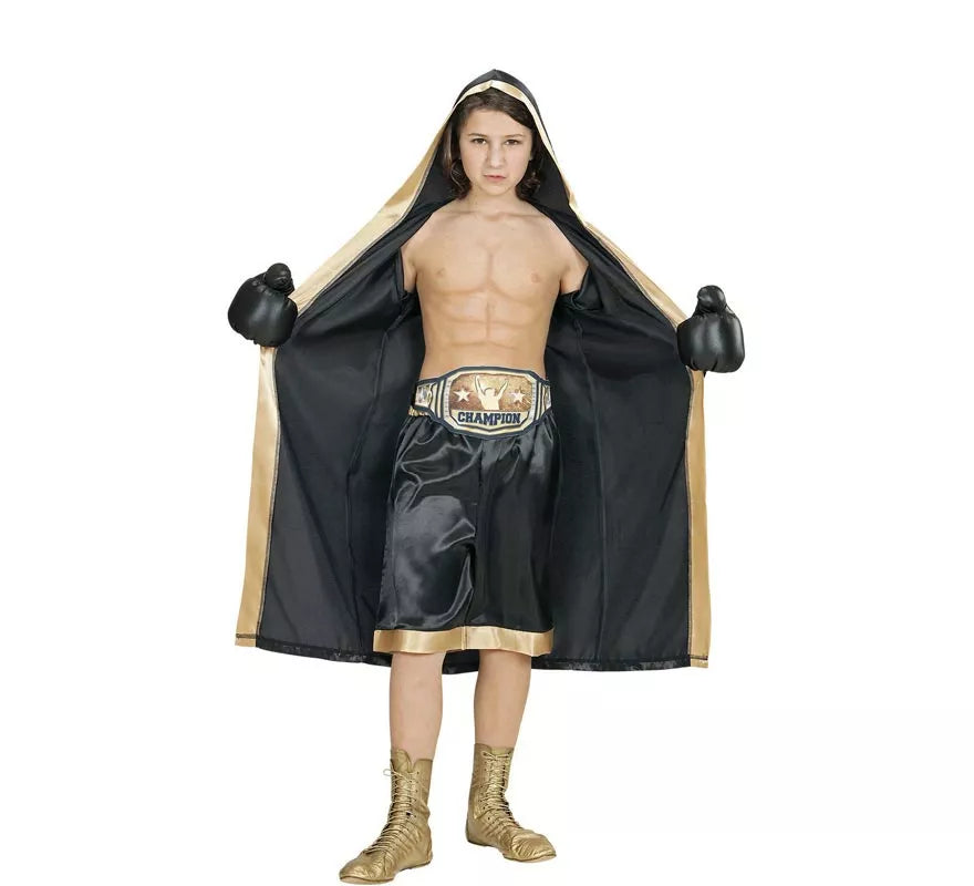 Translation missing: fr.Disfraz de Boxeador Campeón del Mundo para niño y adolescente