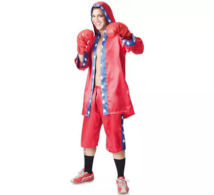 Disfraz de Boxeador rojo para hombre