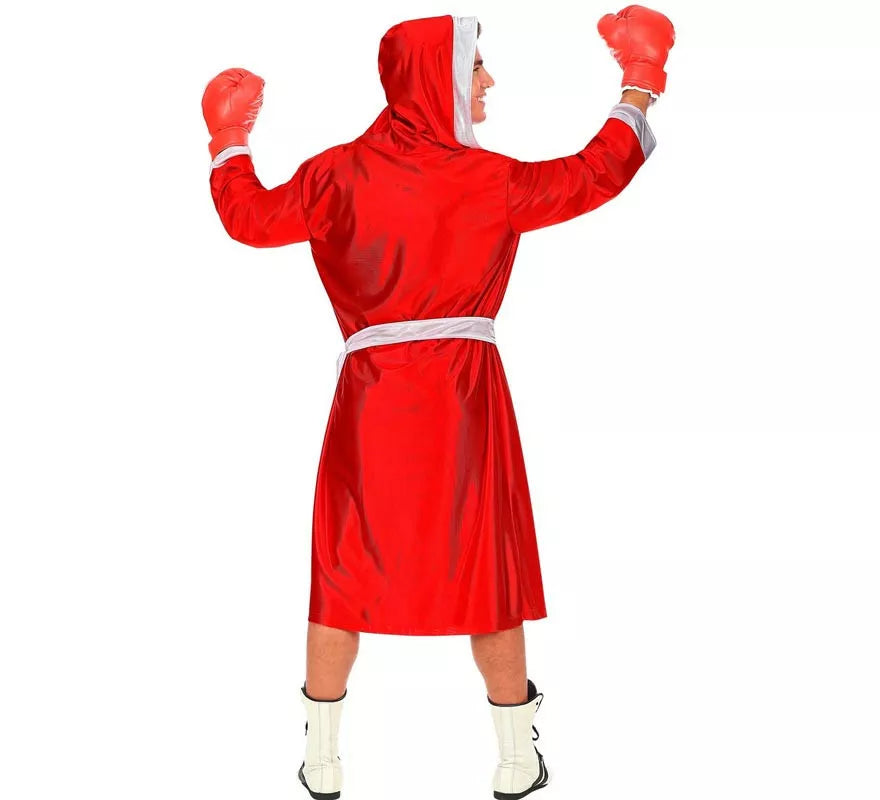 Translation missing: fr.Disfraz de Boxeador rojo y blanco para hombre