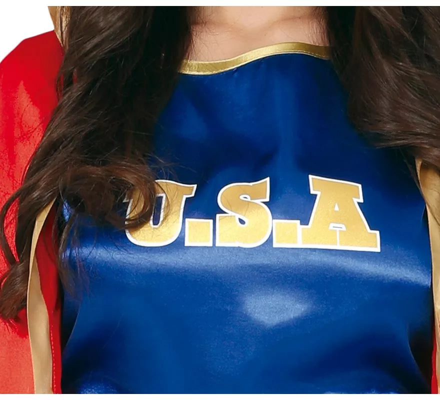 Translation missing: fr.Disfraz de Boxeadora Azul y Rojo para mujer