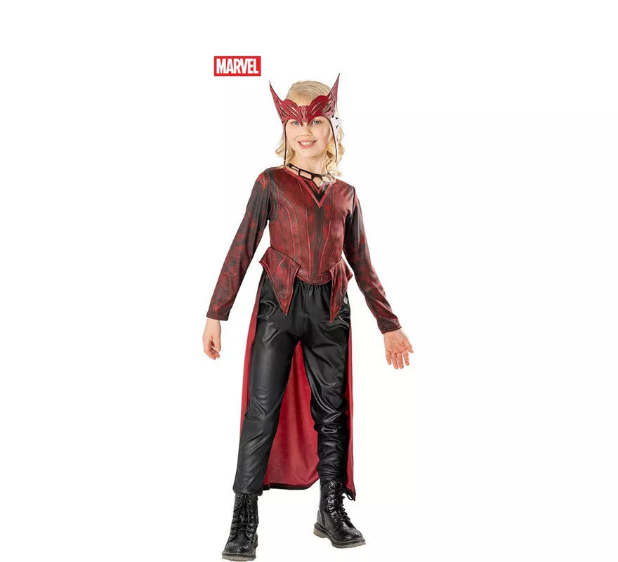Translation missing: fr.Disfraz de Bruja Escarlata Rojo Deluxe para niña