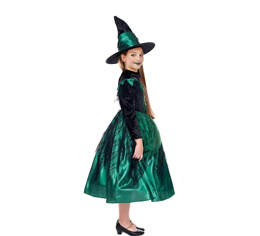 Translation missing: fr.Disfraz de Bruja Magic Verde para niña