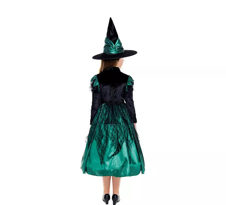 Translation missing: fr.Disfraz de Bruja Magic Verde para niña