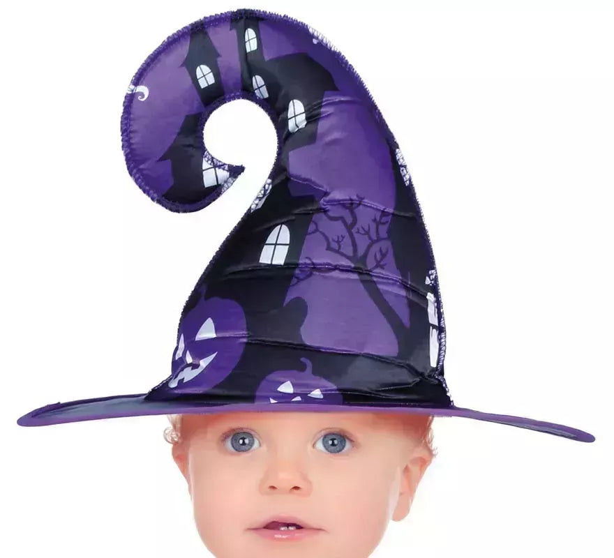 Disfraz de Bruja Misteriosa púrpura para niña y bebé