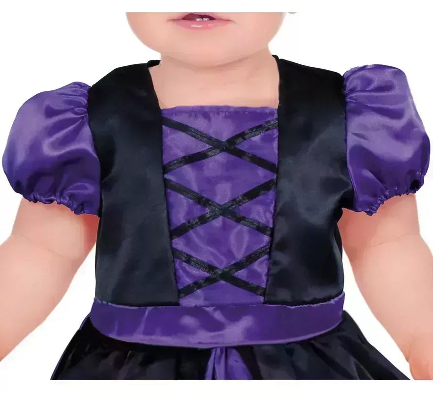 Translation missing: fr.Disfraz de Bruja Misteriosa púrpura para niña y bebé