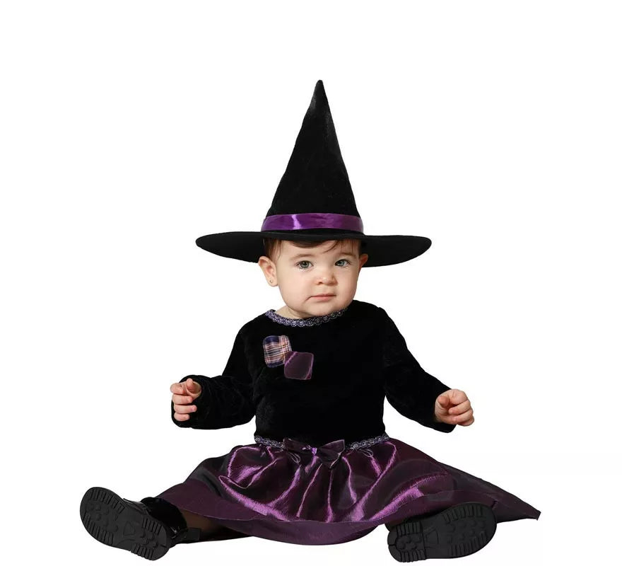 Translation missing: fr.Disfraz de Bruja Morado para bebé y niña