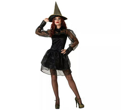 Déguisement de sorcière noire femme