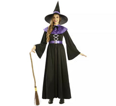 Costume de sorcière violette pour femme