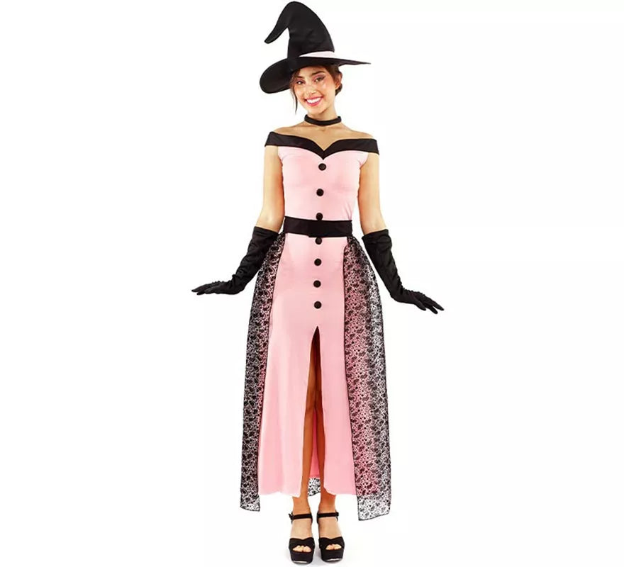 Translation missing: fr.Disfraz de Bruja Rosa Vintage para mujer