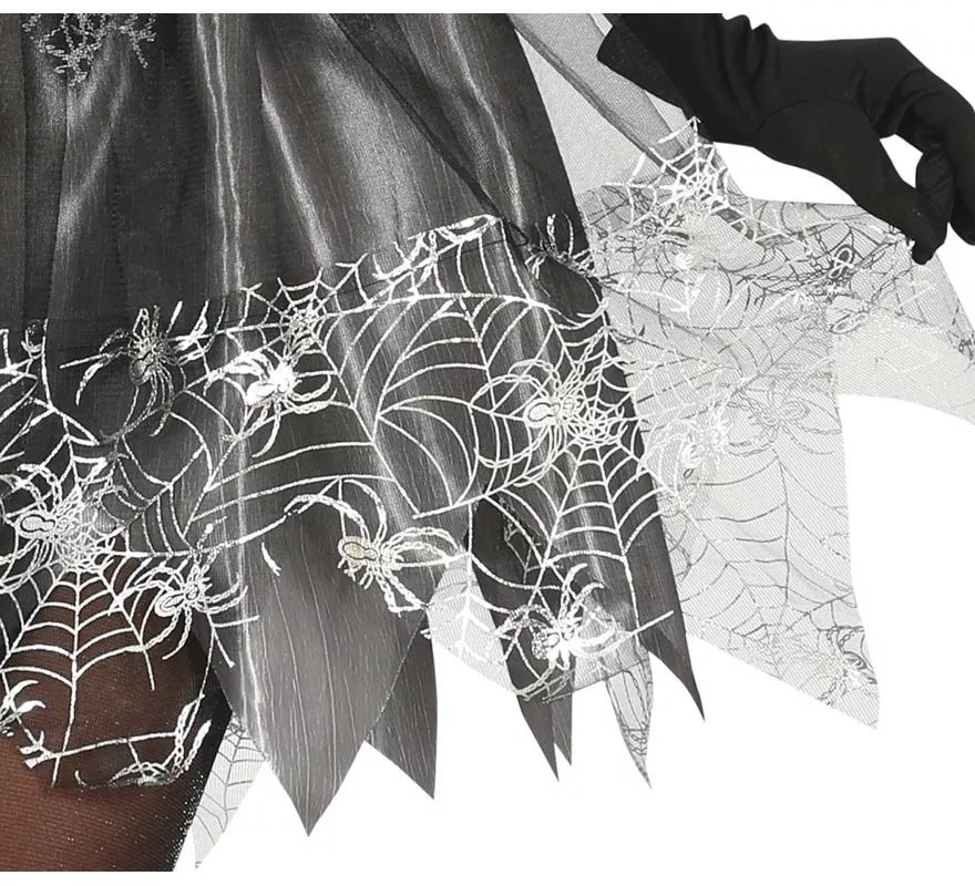 Translation missing: fr.Disfraz de Bruja Spiderweb plateada para mujer