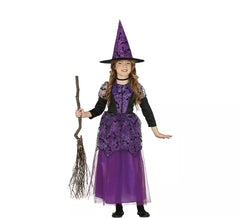 Déguisement de Sorcière Violette pour fille