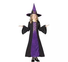 Déguisement de Sorcière Lilas pour fille.