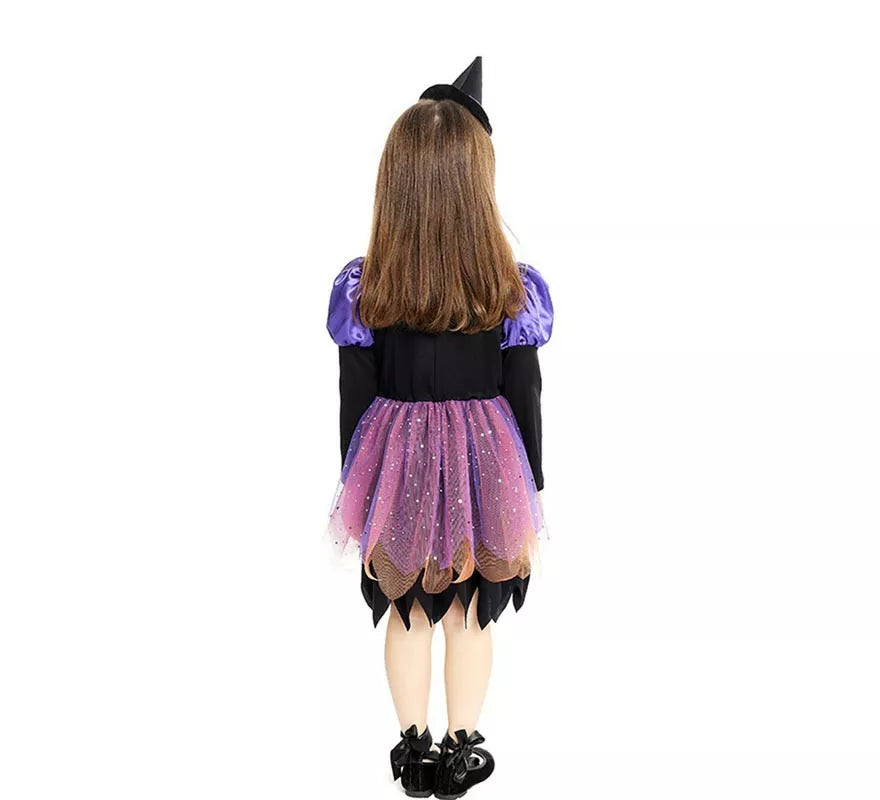 Translation missing: fr.Disfraz de Brujita morada con diadema para bebé y niña