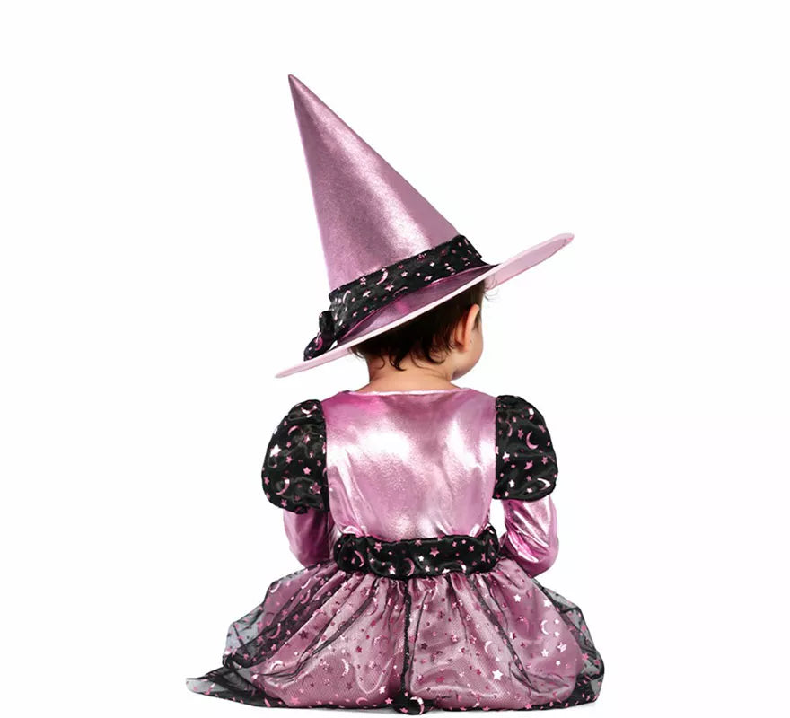Disfraz de Brujita rosa para bebé